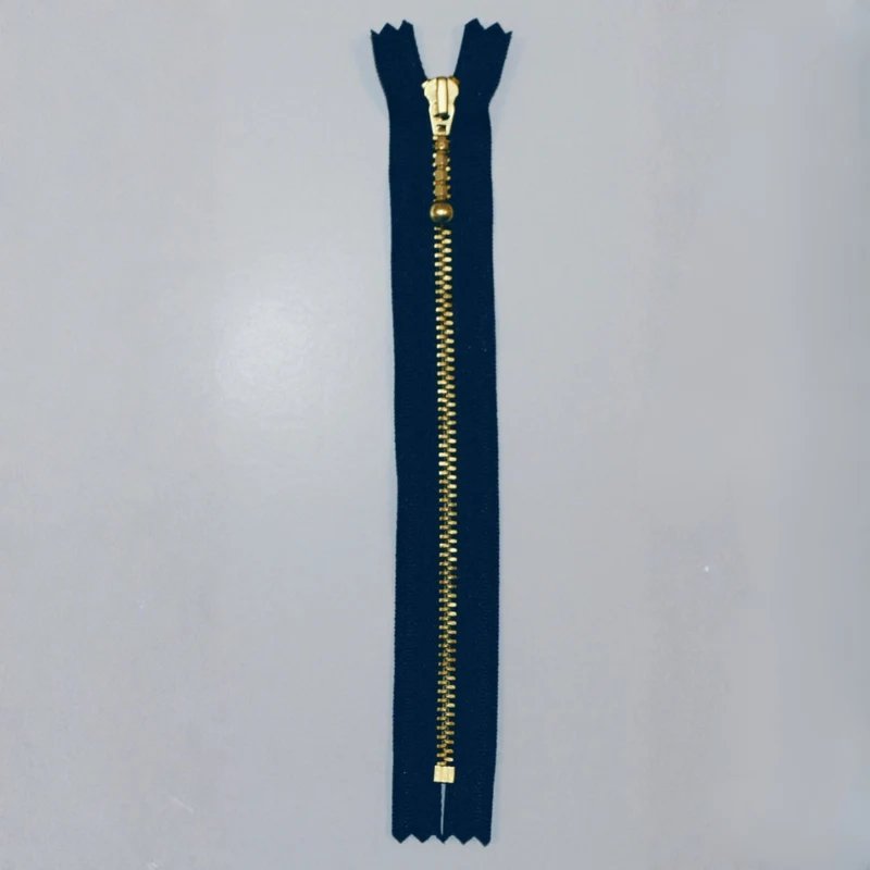 YKK Fast Lynlås, Messing, 4 mm